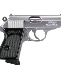 Walther PPK Stainless/Black 380 Auto (ACP) 3.3in Pistol - 6+1 Rounds