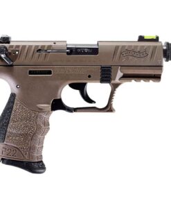 Walther P22 Q Threaded Barrel 22 Long Rifle 3.42in FDE/Black Pistol - 10+1 Rounds